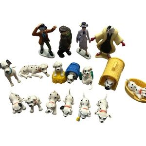 Vintage 90's Disney's101 Dalmatians Lot 17 Mini Pups, Cruella, Henchman Horace..